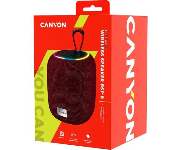 Canyon BSP-8 Red bluetooth zvučnik - slika 4