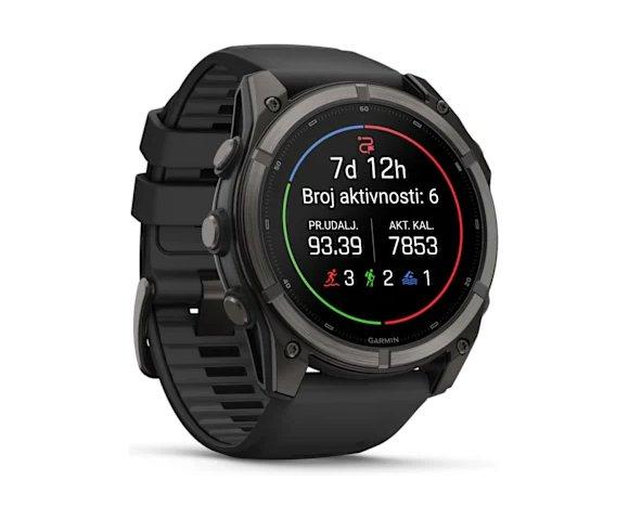 GARMIN Fenix 9 51mm DLC Titanium Carbon Gray smartwatch - slika 3