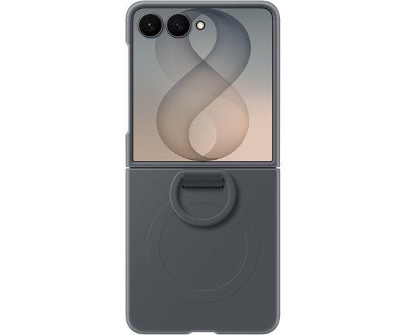 Samsung Galaxy Z Flip8 Silikonska Ring magnetna futrola (Graphite) - slika 4