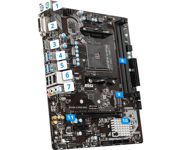 MSI B450M-A PRO MAX - slika 3