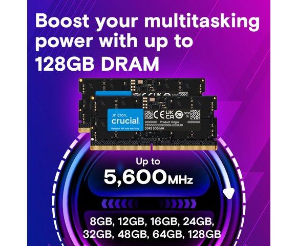 Crucial 16GB DDR5-5600 SODIMM RAM - slika 2