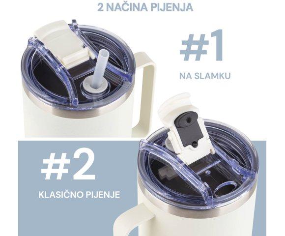RosMarino MegaCup 870ml Blue Ocean termos - slika 4