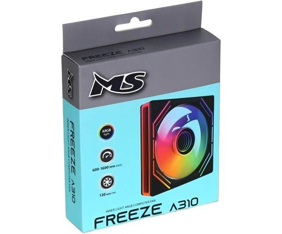 MS Freeze A310 A-RGB Black ventilator - slika 5