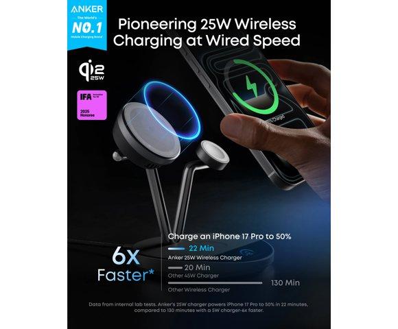 Anker Prime Wireless Charging Station (3-in-1, MagGo, AirCool, Dock Stand) - slika 3