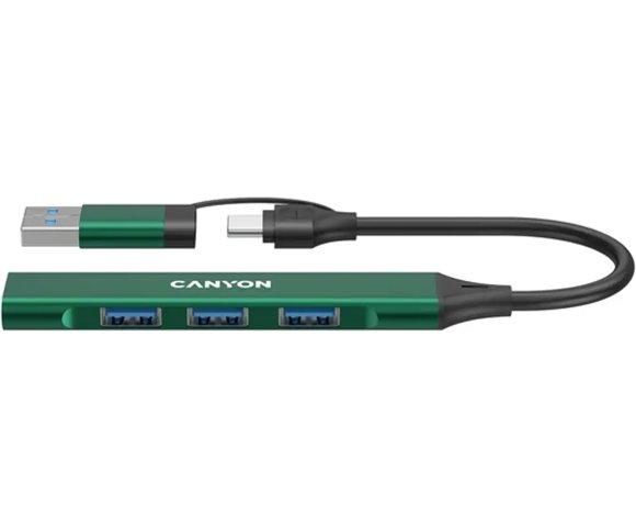Canyon OnHub 02 Green 4-port USB-C hub - slika 2