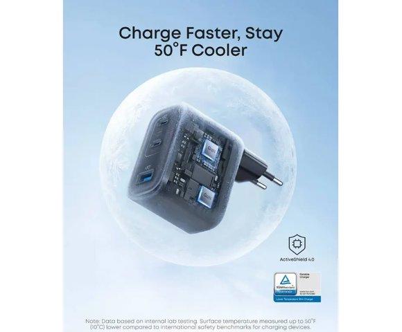 Anker Nano Charger (70W, 3 Ports) Black - slika 3
