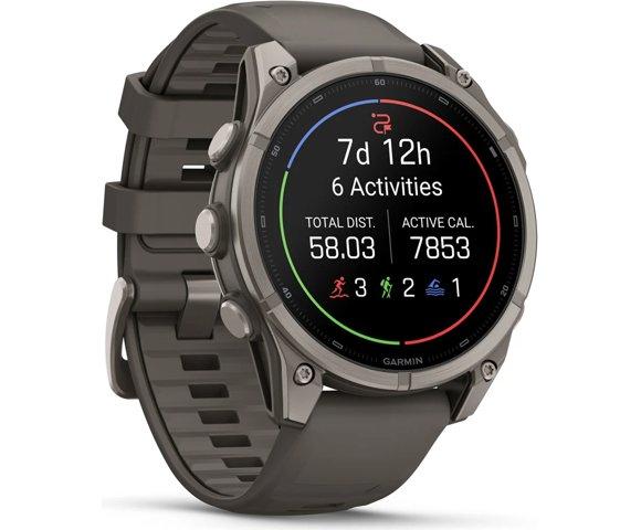GARMIN Fenix 9 47mm Titanium Pebble Gray smartwatch - slika 3