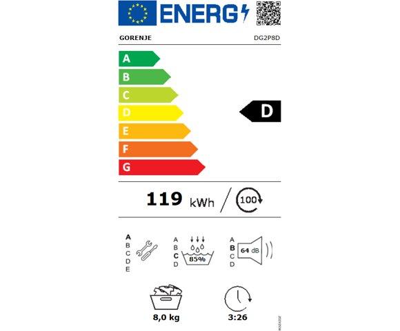 Gorenje DG2P8D mašina za sušenje veša - slika 2