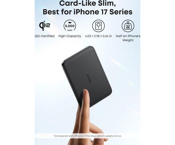 Anker MagGo Nano Ultra-Slim 5000mAh Black power bank - slika 4