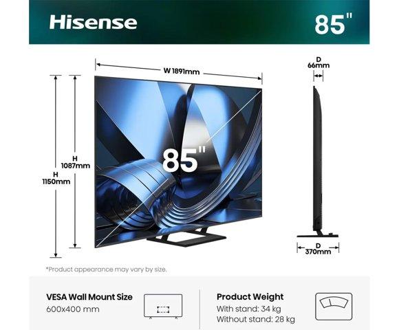 Hisense 85U7SE ULED MiniLED Smart TV 4K 144 Hz - slika 2