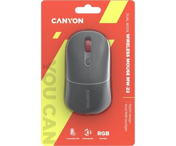 Canyon OnClick 22 Dark Gray bežični miš - slika 6