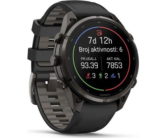 GARMIN Fenix 9 Pro inReach 47mm Titanium Grey smartwatch - slika 3