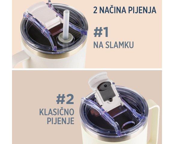 Rosmarino MegaCup 580ml Rozo-Zlatni termos - slika 4