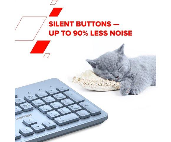 Canyon HKB-W01 Blue tastatura - slika 11