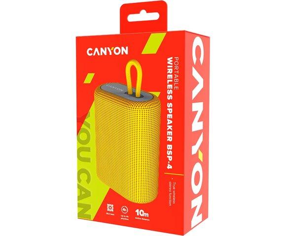 Canyon BSP-4 Yellow bluetooth zvučnik - slika 4