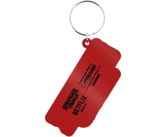 Pyramid Stranger Things Rubbber Keychain - slika 3
