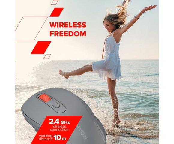 Canyon OnClick 20 Grey bežični miš - slika 5