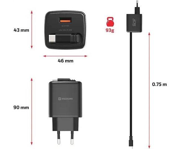 Swissten SlideCHARGE 30W Black punjač - slika 3