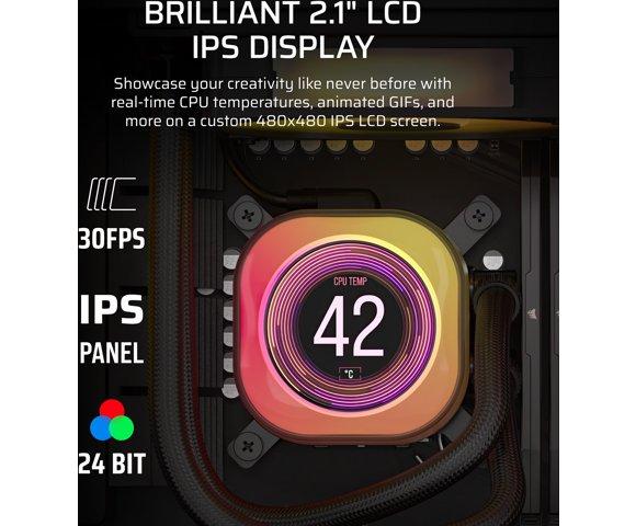Corsair iCUE LINK TITAN 360 RX LCD vodeno hlađenje - slika 4