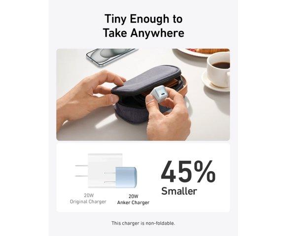 Anker Nano Charger (45W) White - slika 3