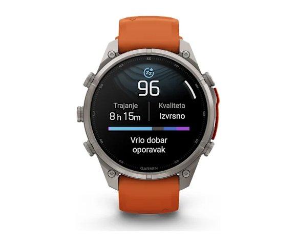GARMIN Fenix 9 Pro inReach 47mm Titanium Orange smartwatch - slika 11