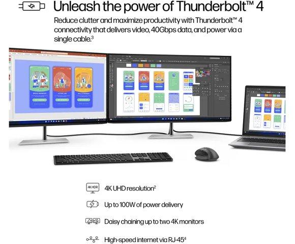 HP Series 7 Pro 31.5 inch 4K Thunderbolt 4 Monitor - 732pk - slika 4