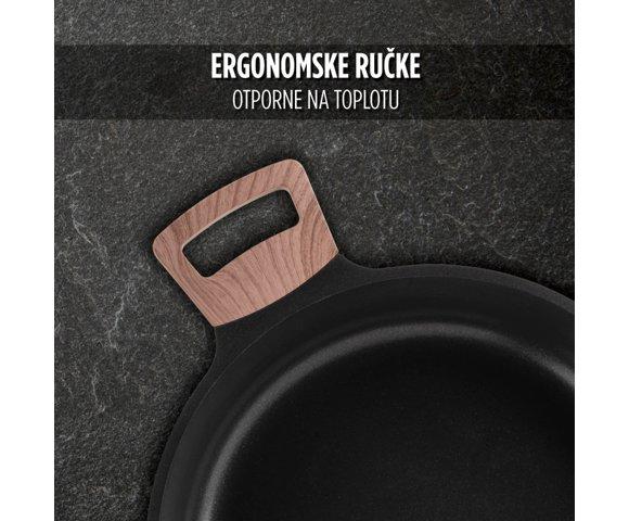 RosMarino Black Line II 28cm tiganj sa dvije ručke - slika 5