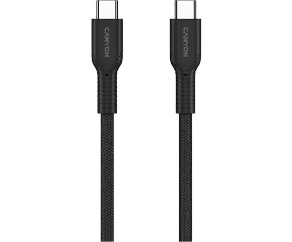 Canyon OnWire 60CL Black USB-C 60W 1m pleteni kabl - slika 3