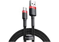 Baseus Type-C 2A 2M (Red/Black)