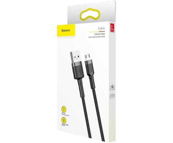 Baseus USB For Micro 1.5A 2M (Gray/Black) - slika 2