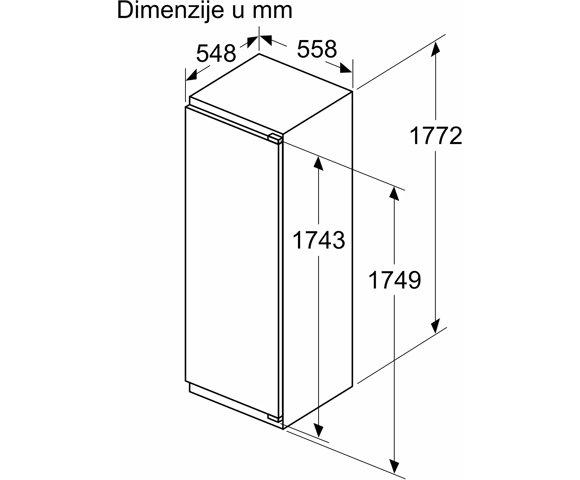 Bosch KIR81ADC0 ugradni frižider  - slika 8