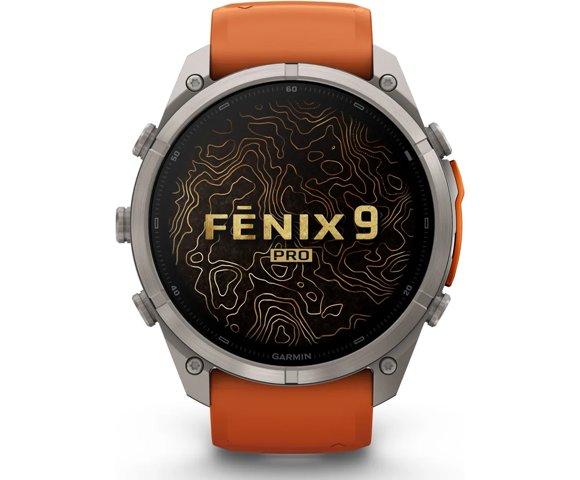  GARMIN Fenix 9 Pro inReach 51mm Titanium Orange smartwatch - slika 2