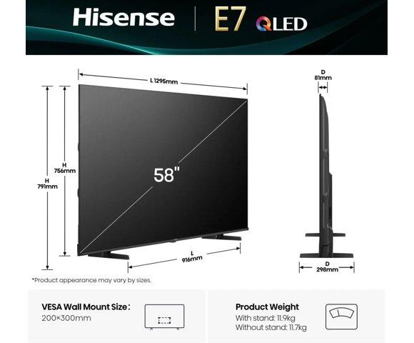 Hisense 58E7Q televizor - slika 2