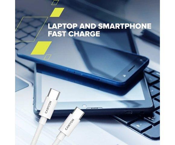 Canyon USB-C 2m 60W pleteni kabl - slika 9