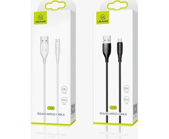 USAMS U18 MicroUSB White 1m kabl - slika 2