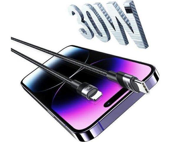 Usams USB-C 1.2m Black kabl - slika 2