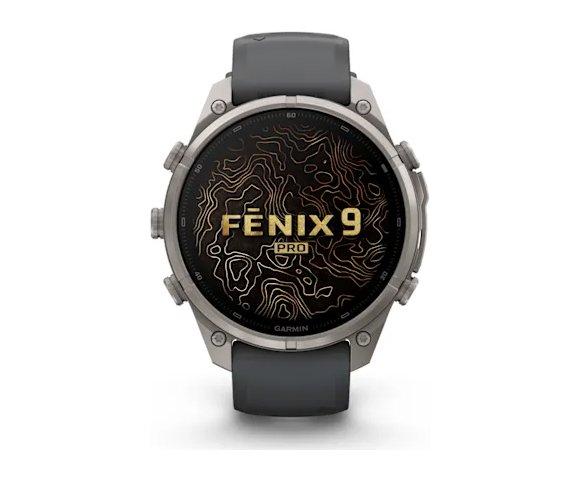 GARMIN Fenix 9 Pro 47mm Titanium Pebble Grey smartwatch - slika 2