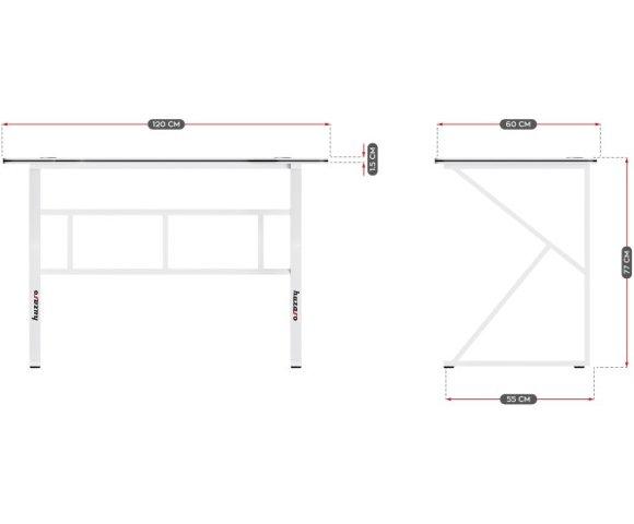 Huzaro Hero 1.6 White gaming sto - slika 6