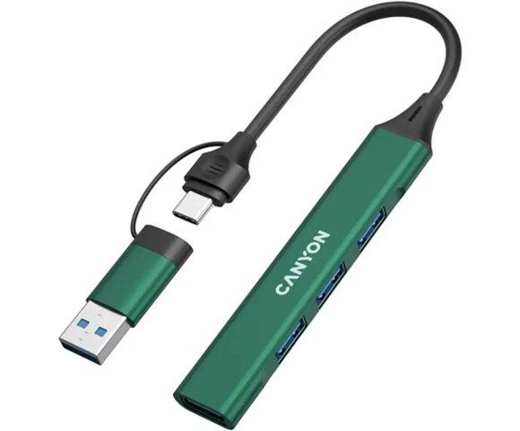 Canyon OnHub 02 Green 4-port USB-C hub - slika 3