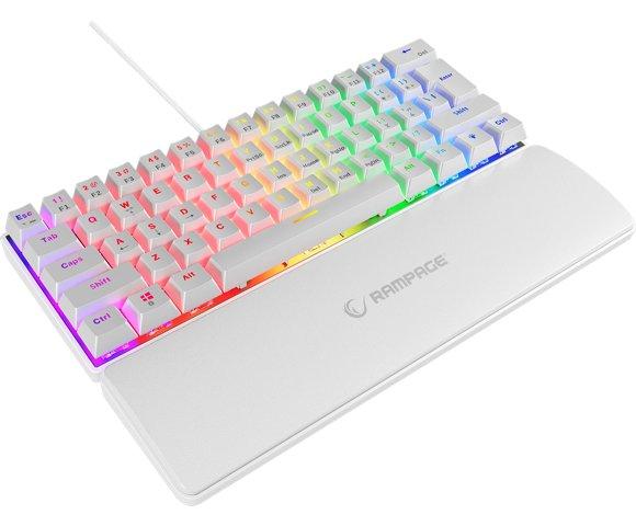 Rampage PLOWER K60 White (Blue Switch) tastatura - slika 3