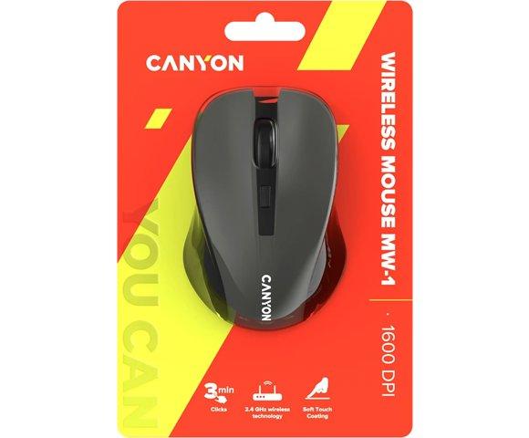 Canyon OnClick W01 Grey bežični miš - slika 6