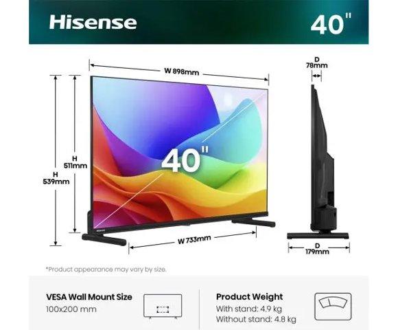 HISENSE 40A5S QLED smart TV - slika 3
