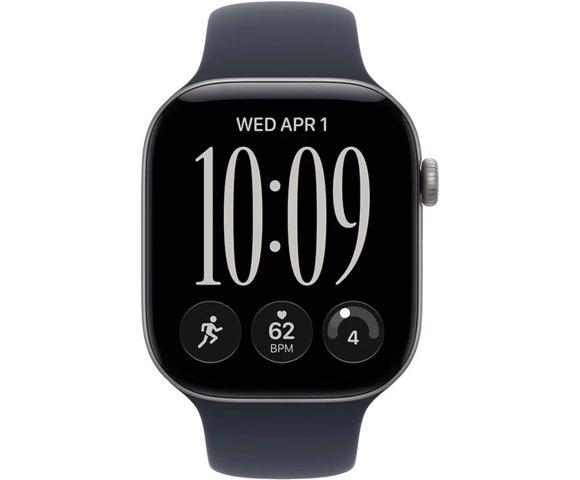 Apple Watch S12 GPS 46mm Space Grey (Navy Blue Sport Band) M / L - slika 2