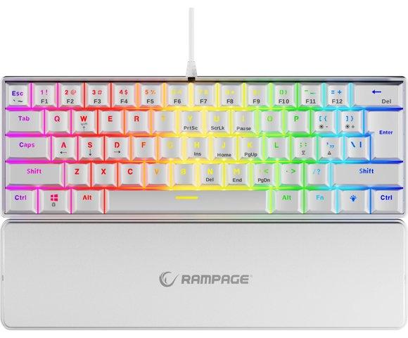 Rampage PLOWER K60 White (Blue Switch) tastatura - slika 2