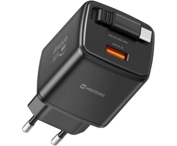 Swissten SlideCHARGE 45W Black punjač - slika 2