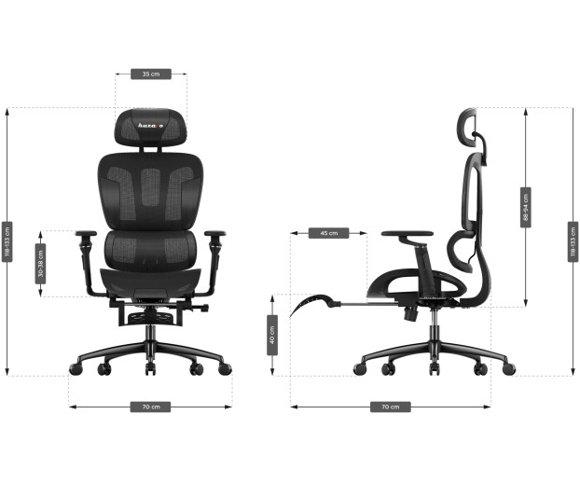 Huzaro Combat 7.9 Black gaming stolica - slika 10