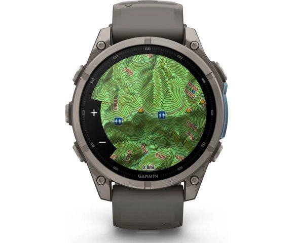 GARMIN Fenix 9 47mm Titanium Pebble Gray smartwatch - slika 7