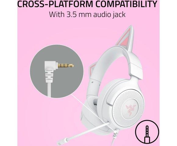 Razer Kraken Kitty V3 X White gaming slušalice - slika 6