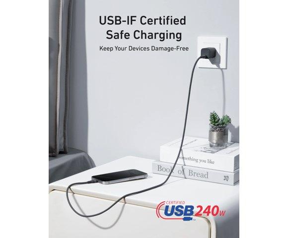 Anker USB-C 1.8m 240W Pleteni Black kabl - slika 3
