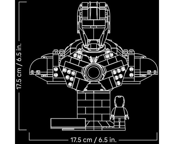 LEGO Iron Man MK4 Bust set kockica - slika 10